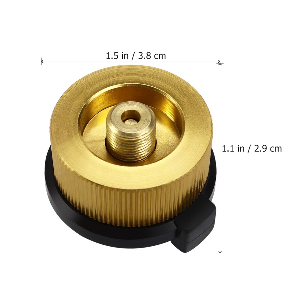 Small Camping Stove Adapter Burner 1Lb Propane Leakproof Gas Bottle