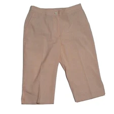 EP Pro Long Shorts ~ Sz 8 ~ Orange & White Stripes ~ Mid Rise ~ 15" Inseam