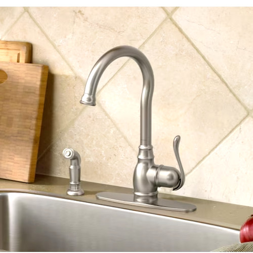 🆕 Moen 87650SRS Anabelle Kitchen Faucet w/ Side Spray - Spot Resist Stainless