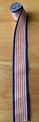 Authentic New Old Stock - Canada 125th Anniversary Medal Ribbon, 6'' inch length