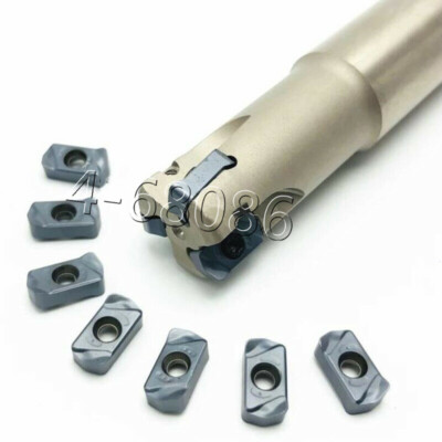 EXN03R C20-20-160 3F Fast Feed Holder Milling Cutter +10PC LNMU0303ZER ...