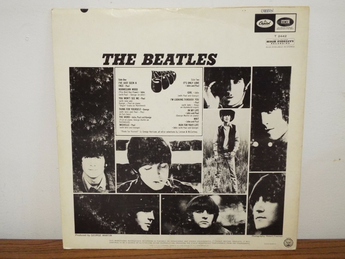 THE BEATLES RUBBER SOUL MONO EARLY PRESS 