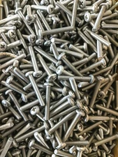 10/32  X 1-1/4" PHILLIPS PAN HEAD STAINLESS STEEL MACHINE SCREWS 10 EACH