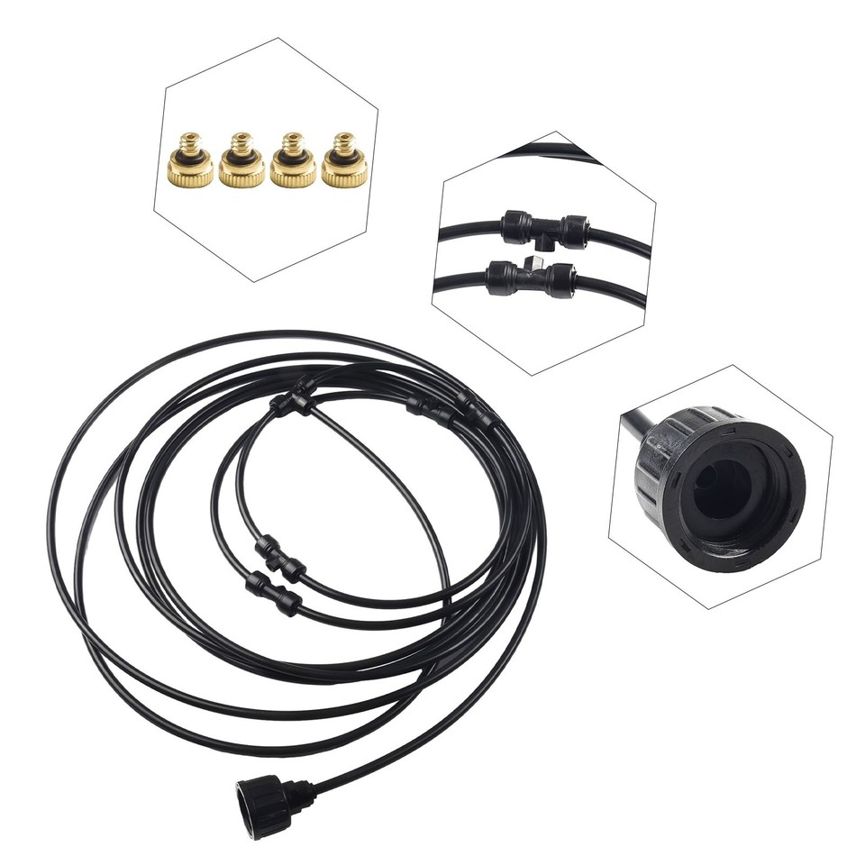 Cooling at Your Fingertips 16in Fan Spray Ring with Quick Mist Solution