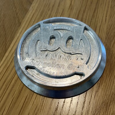 BD's Mongolian Barbeque Grill BBQ Heavy Metal Coaster