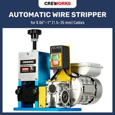 CREWORKS Wire Stripper Electric Stripping Machine for 1.5 to 25 mm Scrap Cables