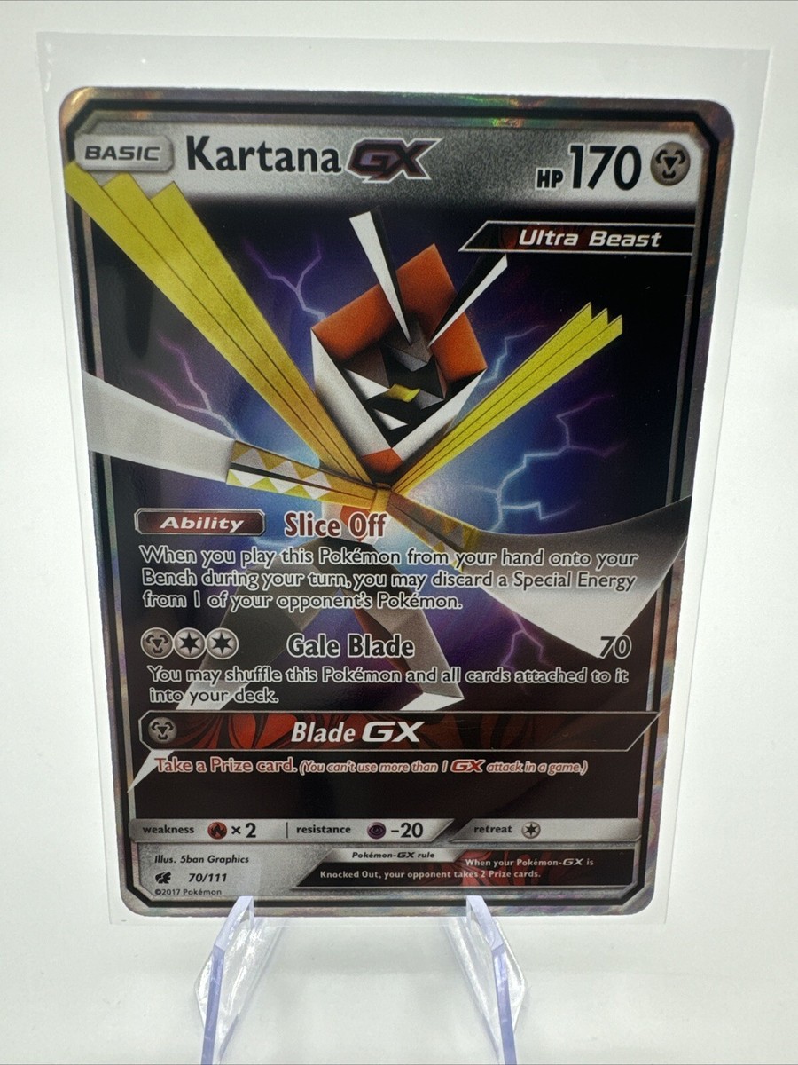 2017 Kartana GX ULTRA RARE 70/111 Crimson Invasion Card Pokemon