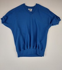 Vintage Sloppy Joes Pleated Blue Sweatshirt... Uni Size/Petite Made In USA S5-17