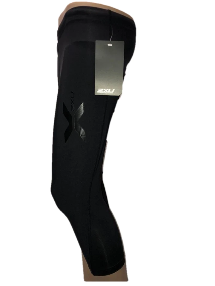 2XU | Womens Compression 3/4 Tights ( Black/Amalfi ) | GREAT BARGAIN - Image 3 of 3
