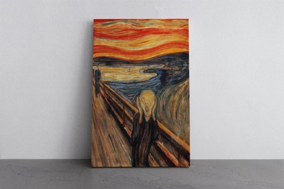 HandCrafted Canvas Prints of Edvard Munchs The Scream - Reproduction of a Famous