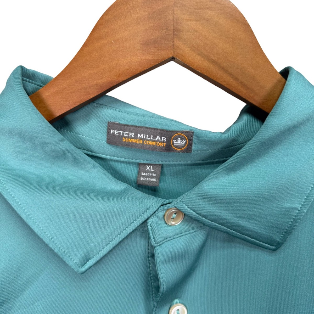 Peter Millar Summer Turquoise Green Blue Sports Comfort Golf Polo