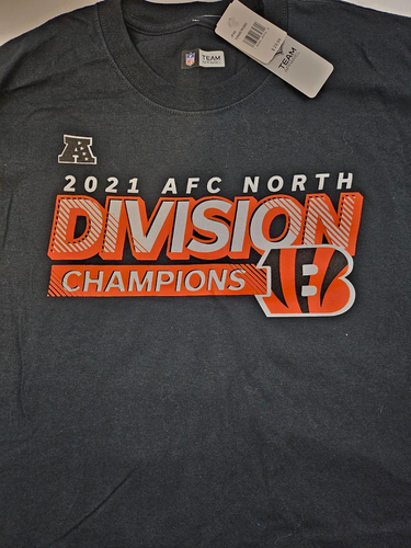 2021 Cincinnati Bengals AFC North Division Champions T-Shirt XL NEW - Picture 2 of 6