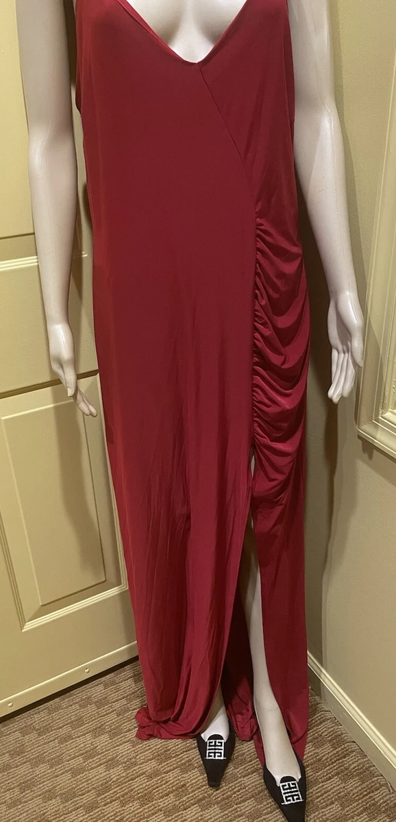 Fashion nova red silk dress cheap