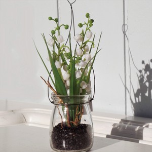 Maiglockchen Im Glas Zum Hangen Shabby Vintage Deko Spring Konfirmation H 21 5cm Ebay