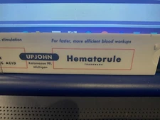 1948 Upjohn Hematorule Medical Blood Cell Measure Tool Doctor Promotional Item