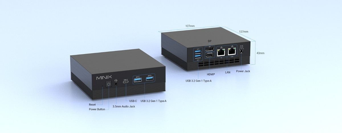 MINIX NEO Z100-Aero Intel N100 mini pc RAM 16GB SSD 512GB Windows