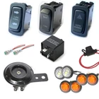 OEM Sized LED Rocker Switch Turn Signal Horn Kit for Polaris Ranger 1000 XP 18+