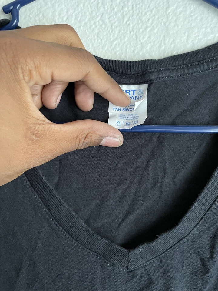 Camiseta Kobe Bryant 8 y 24 Lakers Damas Negra Talla XL V Cuello Dunk Rara De Colección Foto 3 de 4