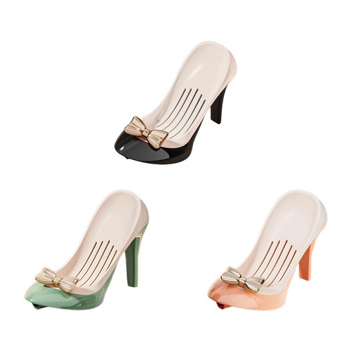 Soap Tray Self Draining Creative High Heeld Shaped for Kitchen Bar