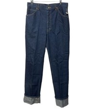 Deadstock Vintage 80s Lee Women's Denim Riders Jeans Indigo Dark Wash Size 15