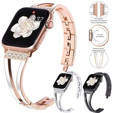 Bling iWatch Wrist Strap Luxury Bracelet For Apple Watch Band Series 10 9 8 7 6