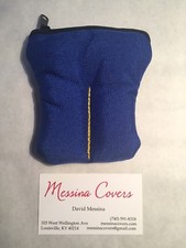 Messina Covers 2 Trumpet Mouthpiece Case Pouch Blue Yellow
