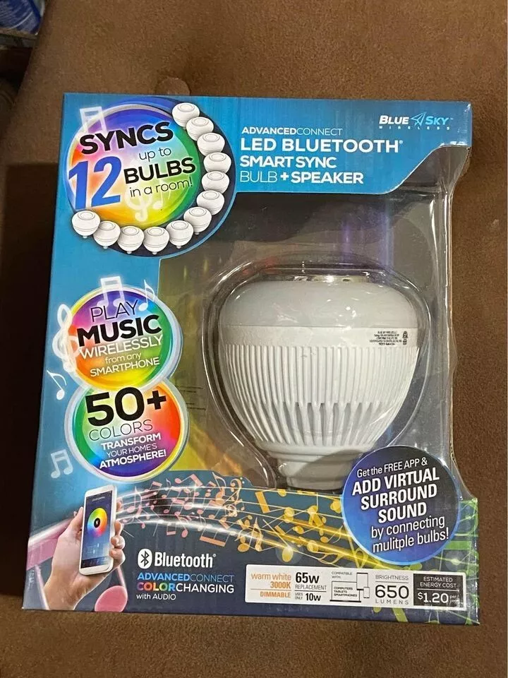 Blue sky 2024 wireless speaker bulb