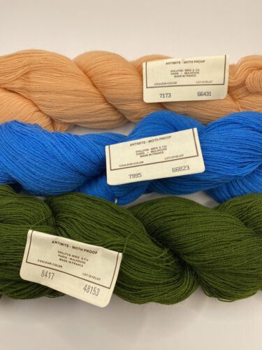 DMC Broder Medicis Needlepoint 100% Wool 7173, 7995, 8417 50g Yarn - 3 50g Hanks - Picture 2 of 3