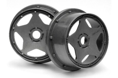 HPI 3222 Super Star Wheel Gunmetal Front (120X60Mm/2Stk/)