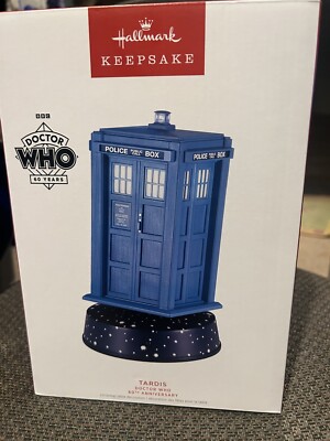 Doctor Who Tardis Hallmark Keepsake BBC 60th Anniversary Christmas Decoration