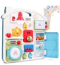 Activity Table for Toddlers 1-3, Pretend Household Appliances Toys, Busy Board