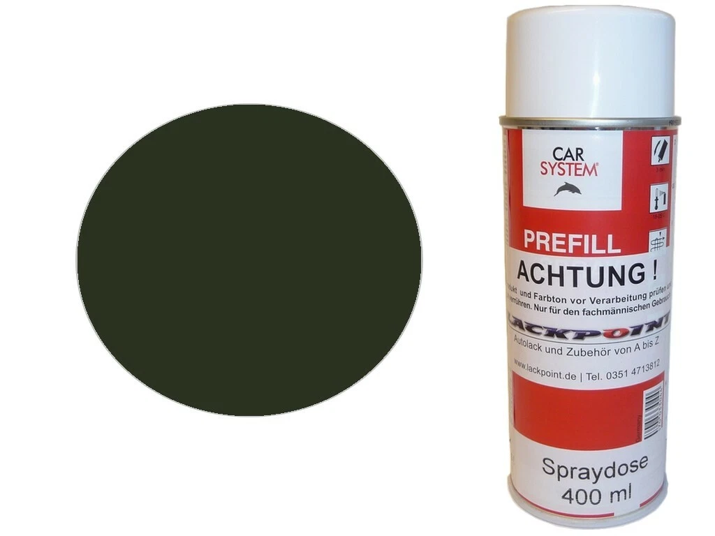 Bombe De Peinture Auto 1K - Coloris VW LD6D Pistazie (Vert) - 400 Ml - Brillant - Neuf