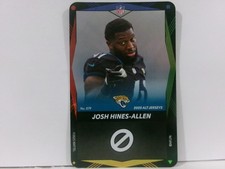 2025 NFL UNO Elite Alt Jersey WILD CARD Foil #079 JOSH HINES-ALLEN JAGUARS
