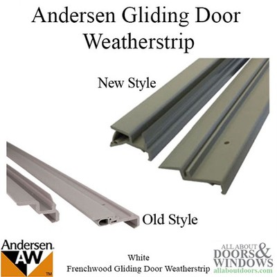 Andersen Frenchwood Gliding Door Interlock & Weatherstrip Set 78-5/16'' White