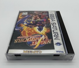 NIGHT WARRIORS DARKSTALKERS REVENGE SEGA SATURN CIB FOAM REG INSERT TESTED WORKS