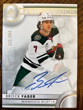2023-24 UD SP Authentic Future Watch Autograph Brock Faber #500/999