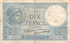 Frankreich / France  -  10 Francs  -  1932 -  gebr.