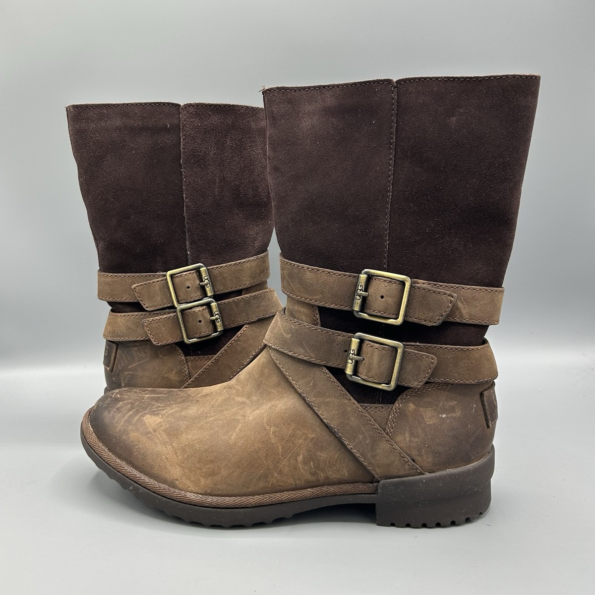 Ugg W Lorna Boot UGG LORNA WOMEN BOOTS WATERPROOF LEATHER BLACK US