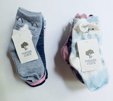 TUCKER  TATE Girls 6 PACK Crew Socks Sz 5-7 PICK DESIGN Bundle  Save
