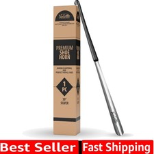 Metal Shoe Horn Long Handle for Seniors - 30" Extra Long Shoe Horn for Women,...