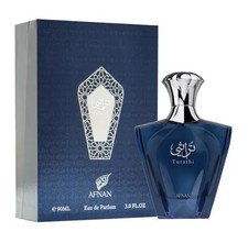 Afnan Turathi Blue Eau de Parfum for Men -3.0 FI Oz 90ml Aromatic Aquatic