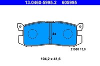 Ate Bremsbelagsatz Scheibenbremse 13.0460-5995.2 FüR Probe Ford Gv Mazda Gd 626