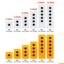 22mm 7/8" Plastic Enclosure Power Push Button Switch Control Box 1 Hole - 6 Hole