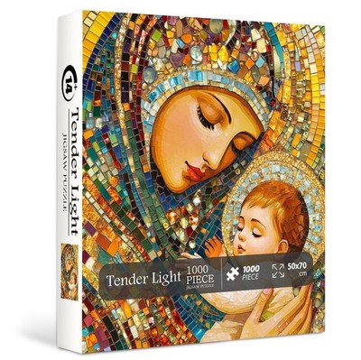 Christian Jesus Puzzle for Adults 1000 Pieces, Religious Mother Mary Jigsaw P...