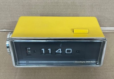 Sankyo Digi Glo Digital Clock Yellow Made in Japan Model 501 For Parts