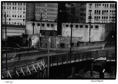 Tom Palazzolo Signed Photo ''Chicago'', 1963 Vintage Stamped Chicago Av / Halsted