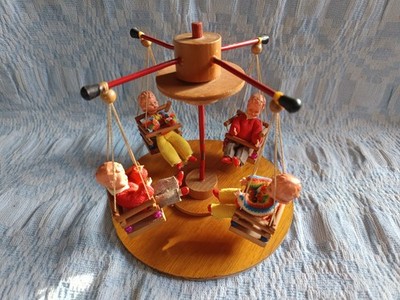 Lundby puppenhaus, Caco gr Karussell mit Puppen 