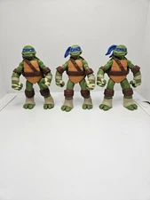 3 TMNT Leonardo Action Figures 2012 Playmates Toys Nickelodeon Viacom 4.5" 