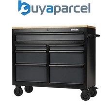 Image of Draper 27207 BUNKER 7 Drawer Workbench Roller Tool Cabinet, 41", Grey