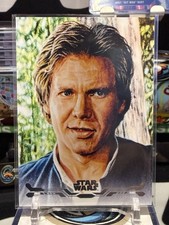 2025 Topps Star Wars Smugglers Outpost Han Solo Stellar Art Card TZ
